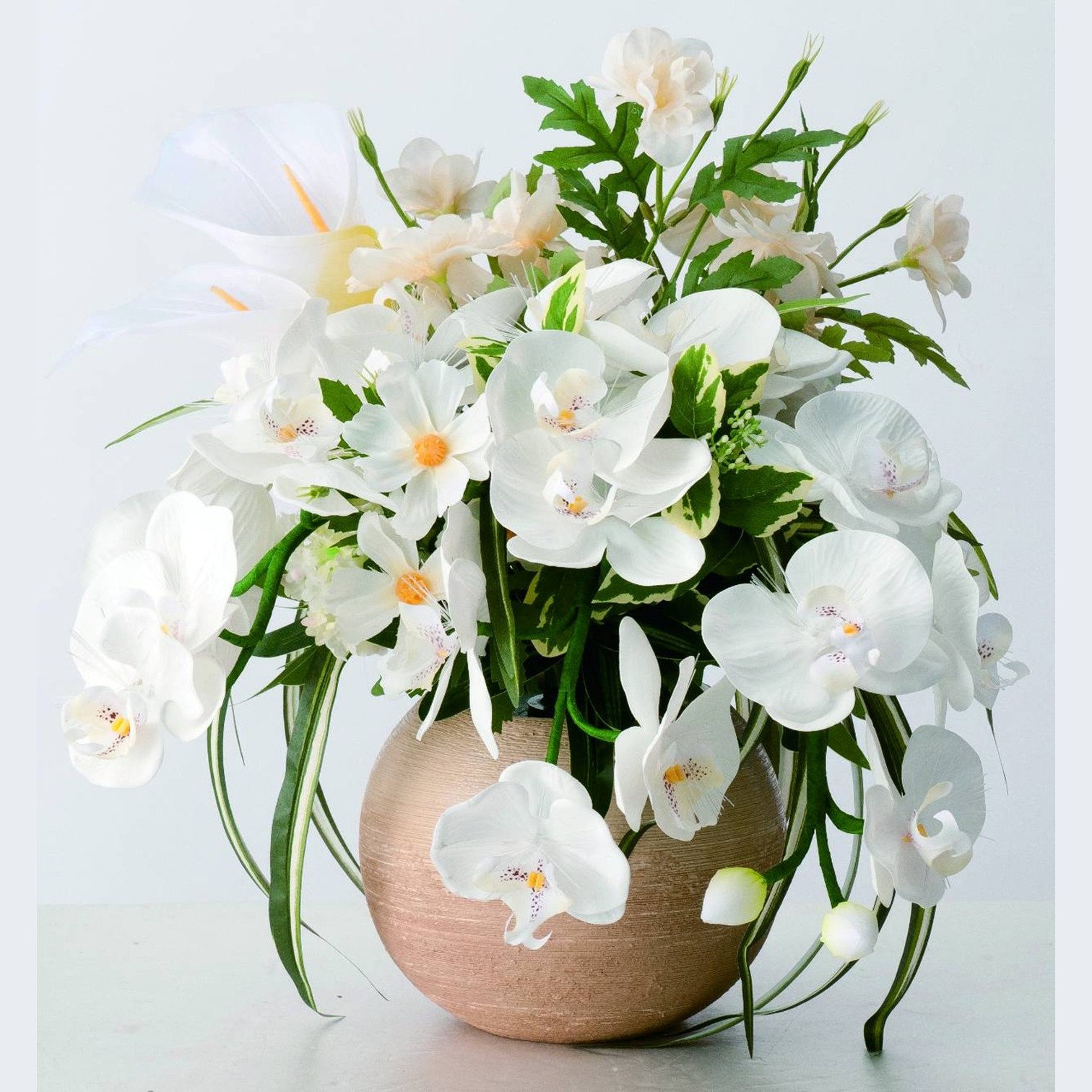 ルミナスアレンジ胡蝶蘭 土台陶器 盆提灯 茨城県ひたちなか市 節句人形専門店 人形の桜井 水戸市 那珂市 東海村 日立市 笠間市 大洗町